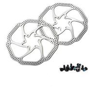 grofitness 2pack Mountain Bike 160mm/180mm Rotors Stainless Steel Bike Disc Brake Rotors Bicycle Accessories with 12 Bolts (180mm)