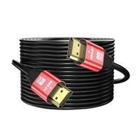 grofyllaa 4K câble Hdmi 20M, câble Hdmi 2.0 haute vitesse 4K@60Hz 2K@120Hz, connecteur plaqué or 3D ARC HDCP 2.2 et 2.3 pour HDTV/Blu Ray lecture/projecteurs/ordinateurs portables /PS4/PS5 (Rouge)