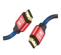 grofyllaa 8K câble Hdmi 1M, câble Hdmi 2.1 haute vitesse 8K@60Hz 4K@120Hz, connecteur plaqué or 3D eARC HDCP 2.2 et 2.3 pour HDTV/Blu Ray lecture/projecteurs/ordinateurs portables /PS4/PS5 (Rouge)