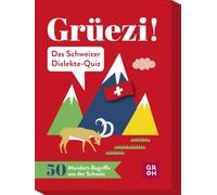 Grüezi! Das Schweizer Dialekte-Quiz – 50 Mundart-Begriffe aus der Schweiz – Idéal comme Reisespiel