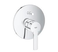 Grohe Grand mitigeur linÃ©aire pour baignoire Ã une main, rosace ronde, conversion automatique baignoire/douche, Coloris: chrome - 19297001