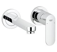 Grohe 19381000 Eurosmart Cosmopolitan Mitigeur monocommande lavabo 2 trous mural Argent