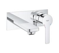 GROHE Lineare - Mitigeur monocommande lavabo pour montage mural avec projection 149 mm sans garniture de vidage chrome
