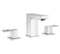 Grohe 20351000 Mélangeur 3 Trous Eurocube Bonde de Vidage Bec Normal 20351000 (Import Allemagne) Taille : S