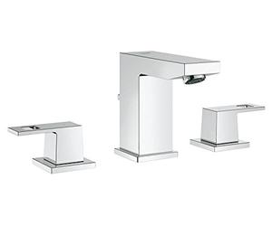 Grohe 20351000 Mélangeur 3 Trous Eurocube Bonde de Vidage Bec Normal 20351000 (Import Allemagne) Taille : S