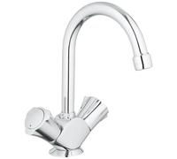 GROHE Mitigeur lavabo Costa 21375001 chromé monocommande orientable poignée double vidage à tirette