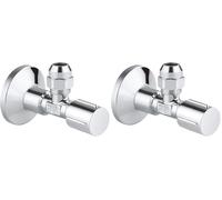 GROHE 22045000 Robinet d'angle 1/2" x 3/8" Chromé (Lot de 2)