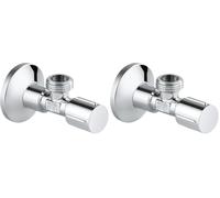 Grohe 22046000 Robinet d'arrêt 1/2" (Lot de 2)