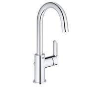 Grohe 23776000 | Start Edge Mitigeur de lavabo monocommande pour salle de bain, DN 15 l-Size, chromé, L