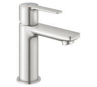 Grohe Mitigeur monocommande de lavabo linéaire XS-Size, sans vidage escamotable, 23791DC1, Couleur: acier super