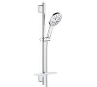 Grohe Rainshower douche match0 26575000 chromé , barre de douche 600 mm, 3 modes de jet, limiteur de débit 9,5 l / min