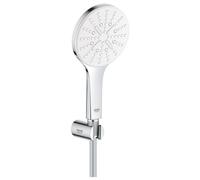 GROHE 26581LS0 Rainshower 130 SmartActive Support Mural 3 Types de Jets Blanc Lune, Moon White, 130 mm