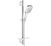 Grohe Rainshower SmartActive Cube 130 set de douche 26584000 chromé , barre de douche 600 mm, 3 modes de jet, limiteur de débit 9,5 l / min