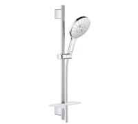 GROHE Douche Rainshower Match0 26592000 – chromé, 600 mm, 3 modes de jet, limiteur 9,5 l/min