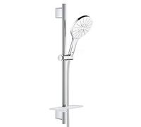 Grohe Rainshower douche match0 26592LS0 blanc lune, 600 mm, 3 modes de jet, limiteur de débit 9,5 l / min
