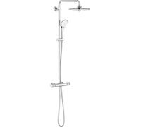 GROHE Système de douche Euphoria 27296003 – thermostat apparent, montage mural, chromé