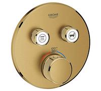 GROHE 29137GN0 Grohtherm SmartControl Garniture thermostatique double fonction avec module de commande, lever de soleil frais brossé, sans SmartBox.