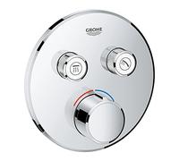 Mitigeur encastré Grohe SmartControl, deux vannes d'arrêt, rosette ronde, 29145000