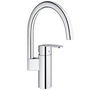 GROHE 30221002 Eurostyle Cosmopolitan Mitigeur de Cuisine À Levier Unique, Argent