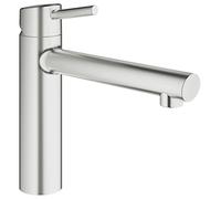 GROHE Concetto - Mitigeur monocommande de cuisine taille M avec bec pivotant supersteel
