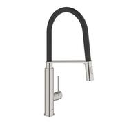 GROHE Mitigeur évier Concetto 31491DC0 SuperSteel sur pied 2 jets professionnel
