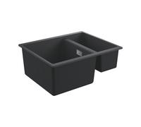 Grohe intégré Grohe composite 31648AP0 555x460mm, 1.5 vasques, noir granit