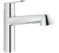 Grohe Eurodisc Cosmopolitan Mitigeur monocommande d'Ã©vier extractible spray de rinÃ§age - 32257002