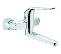 Grohe mitigeur de lavabo mural 32773000 Euroeco Special, chromé , saillie 256 mm