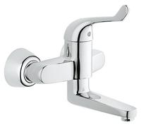 Grohe 32792000 7809460 Euroeco Spécial Mitigeur de Lavabo À Levier Simple pour Montage Mural 120 Mm Chromé
