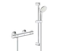 Grohe Grohtherm 800 - Mitigeur thermostatique de douche avec set de douche de 600 mm, 2 courants, chrome 34565001