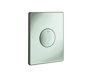 Grohe 37547P00 8002400 Skate Plaque de Recouvrement 156 X 197 Mm Activation Par Bouton-Pression Chromé Mat