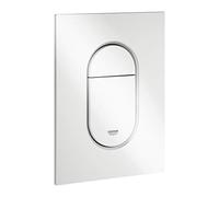 GROHE Arena Cosmopolitan S - Plaque de commande pour WC avec double chasse et marche/arrêt blanc / blanc