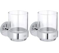 GROHE 40372001 essentials Verre de salle de bains Transparent (Lot de 2)