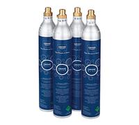Grohe 40422000 Starter Kit Bouteille de Gaz Co2 | CO₂ de qualité alimentaire - compatible avec les machines à eau gazeuse courantes équipées d’un raccord standard