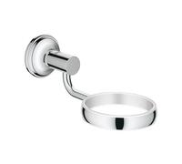 Grohe Essentials Authentic Halter chrome, pour verre, distributeur de savon / bol