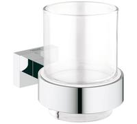 Grohe Essentials Cube porte-verre 40755001 chrome, verre avec Halter