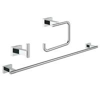 GROHE 40777001 Essentials Cube Set d'Accessoires Argent