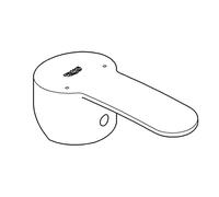GROHE 46748000 Poignées de Robinets, Chrome | Levier de rechange, remplacement facile en cas d'usure ou de défaut de la poignée, finition de qualité (chrome, 46748000)
