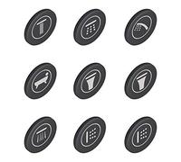 Grohe SmartControl Pictogrammes pour robinetterie en applique, 14077XH0,