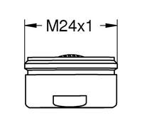 GROHE Aérateur 48159DC0, filetage mâle M24x1, Supersteel