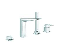Grohe Allure Brilliant Combiné monocommandé 4 trous pour baignoire, encastré, saillie 198mm, 29405000, Couleur: chrome