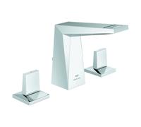 Grohe Allure Brilliant Mélangeur lavabo 3 trous, saillie 96mm, avec vidage à tirette, hauteur de robinetterie 141mm, 20626000, Couleur: chrome