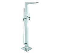 Grohe Allure Brilliant Private Collection Mitigeur monocommandé pour bain, inclus set de douche, montage au sol, structure moletée, saillie 270mm, 24422000, Couleur: chrome