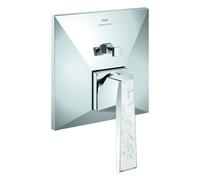 Grohe Allure Brilliant Private Collection Mitigeur monocommandé pour bain, White Attica Ceasarstone, montage encastré, 24426000, Couleur: chrome