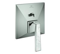 Grohe Allure Brilliant Private Collection Mitigeur monocommandé pour bain, White Attica Ceasarstone, montage encastré, 24426DC0, Couleur: acier super