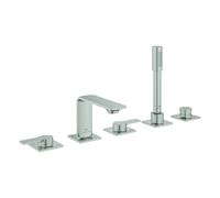 Grohe Allure combiné 5 trous pour baignoire, saillie 143mm, 25221DC1, Couleur: acier super