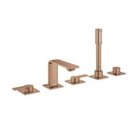 Grohe Allure combiné 5 trous pour baignoire, saillie 143mm, 25221DL1, Couleur: coucher de soleil chaud brossé
