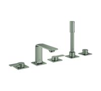 Grohe Allure combiné 5 trous pour baignoire, saillie 143mm, 25221MS1, Couleur: satin steel