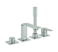 Grohe Allure Combiné monocommande 4 trous pour baignoire, saillie 143mm, 19316DC1, Couleur: acier super