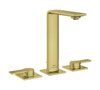 Grohe Allure Mélangeur lavabo 3 trous, saillie 143mm, vidage à tirette, 20188GN1, Couleur: lever de soleil frais brossé